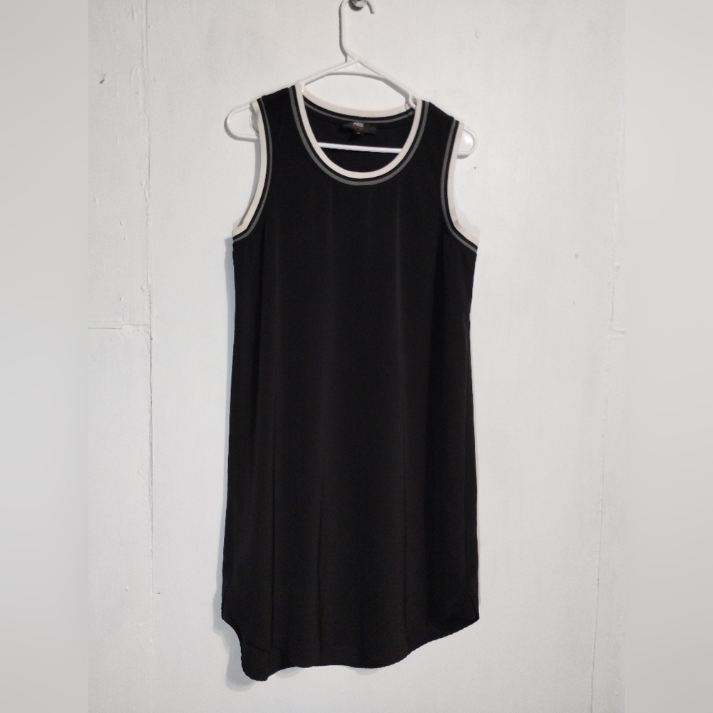 ABS Allen Schwartz Black and White Sleeveless Dress